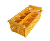 Bestikkasse 8-Rum Plast Gul til køkkenopbevaring